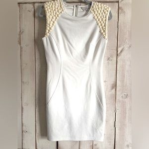 Ted Baker size 1 (U.S. 2) off white sheath dress